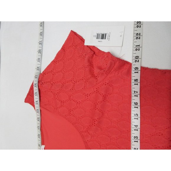 Isaac‎ Mizrahi cap sleeve eyelet lace overlay dress READ - Picture 9 of 12
